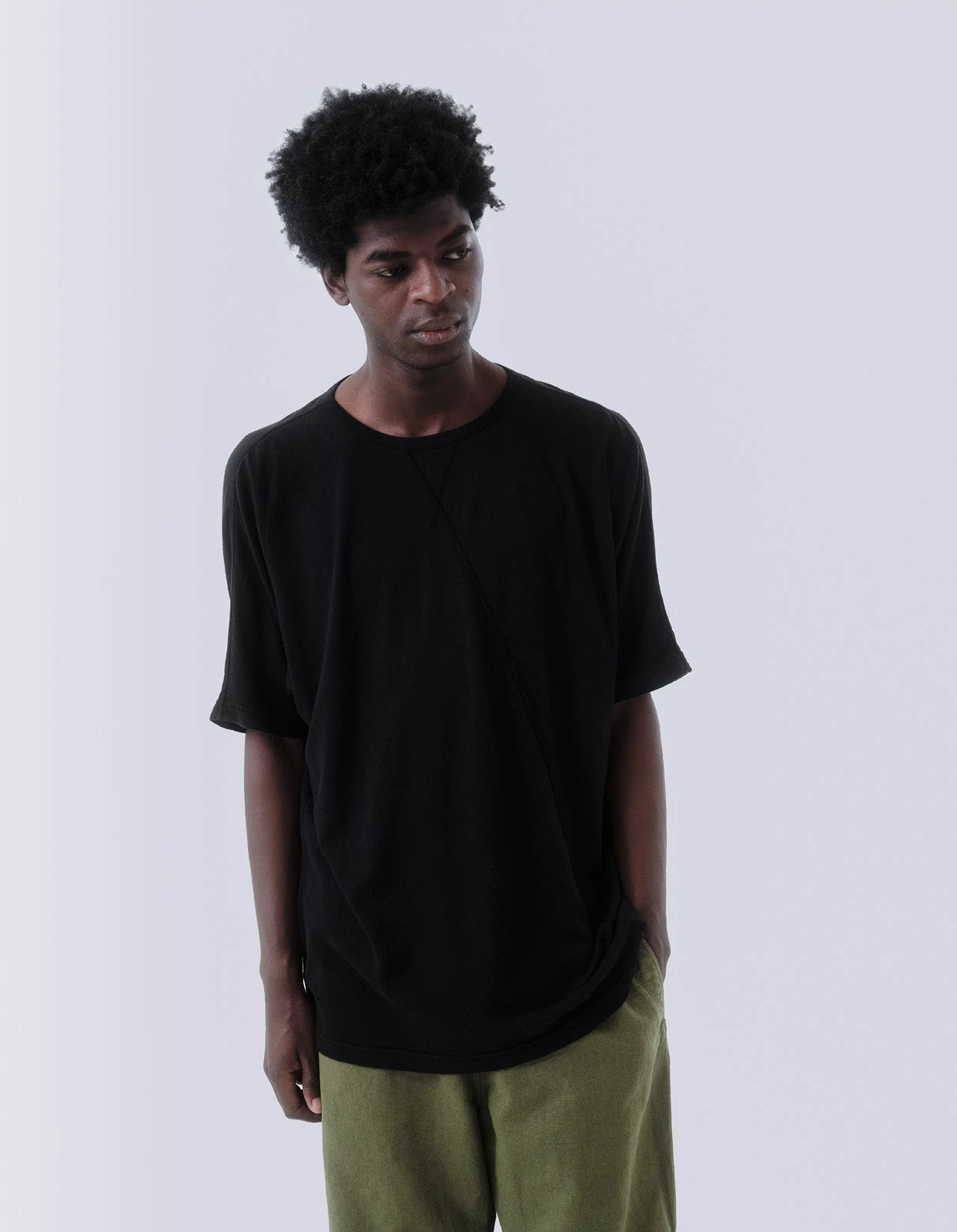 Maharishi 5000 Kesagiri Hemp Oversized T-Shirt Black BLK-108F 2 Maharishi 5000 Kesagiri Hemp Oversized T-Shirt Black BLK-108F - Image 2