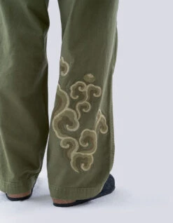 Maharishi 5031 Tibetan Clouds Track Pants Olive -Maharishi Shop 071223 0058
