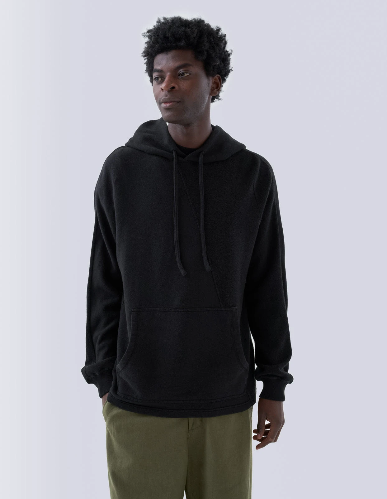 Maharishi 5002 Kesagiri Hemp Hooded Sweat Black BLK-108F 2 Maharishi 5002 Kesagiri Hemp Hooded Sweat Black BLK-108F - Image 2