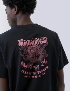 Maharishi 1258 Abundance Dragon Tour T-Shirt Black -Maharishi Shop 071223 0198