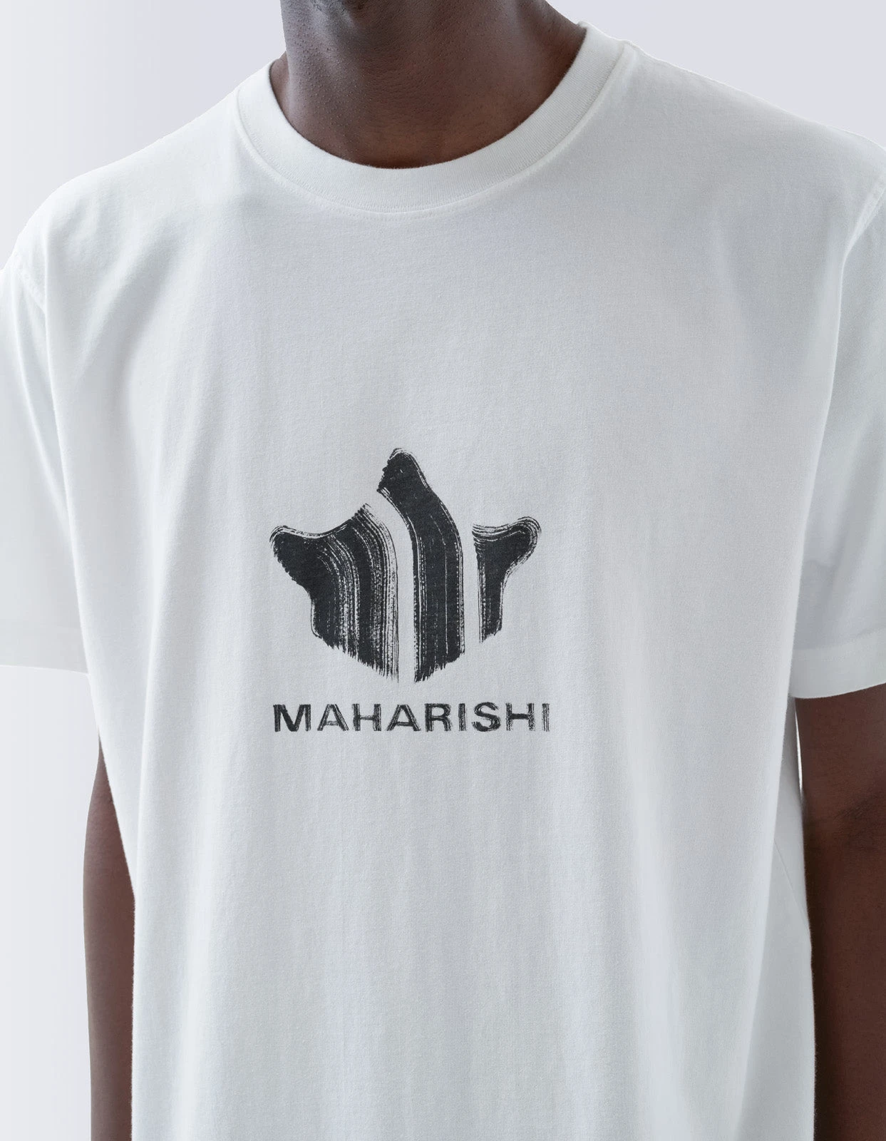 Maharishi 1259 Brushstroke Temple T-Shirt White 3 Maharishi 1259 Brushstroke Temple T-Shirt White - Image 3