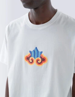 1265 Maharishi Cloud Temple T-Shirt White 12 1265 Maharishi Cloud Temple T-Shirt White -Maharishi Shop 071223 0308