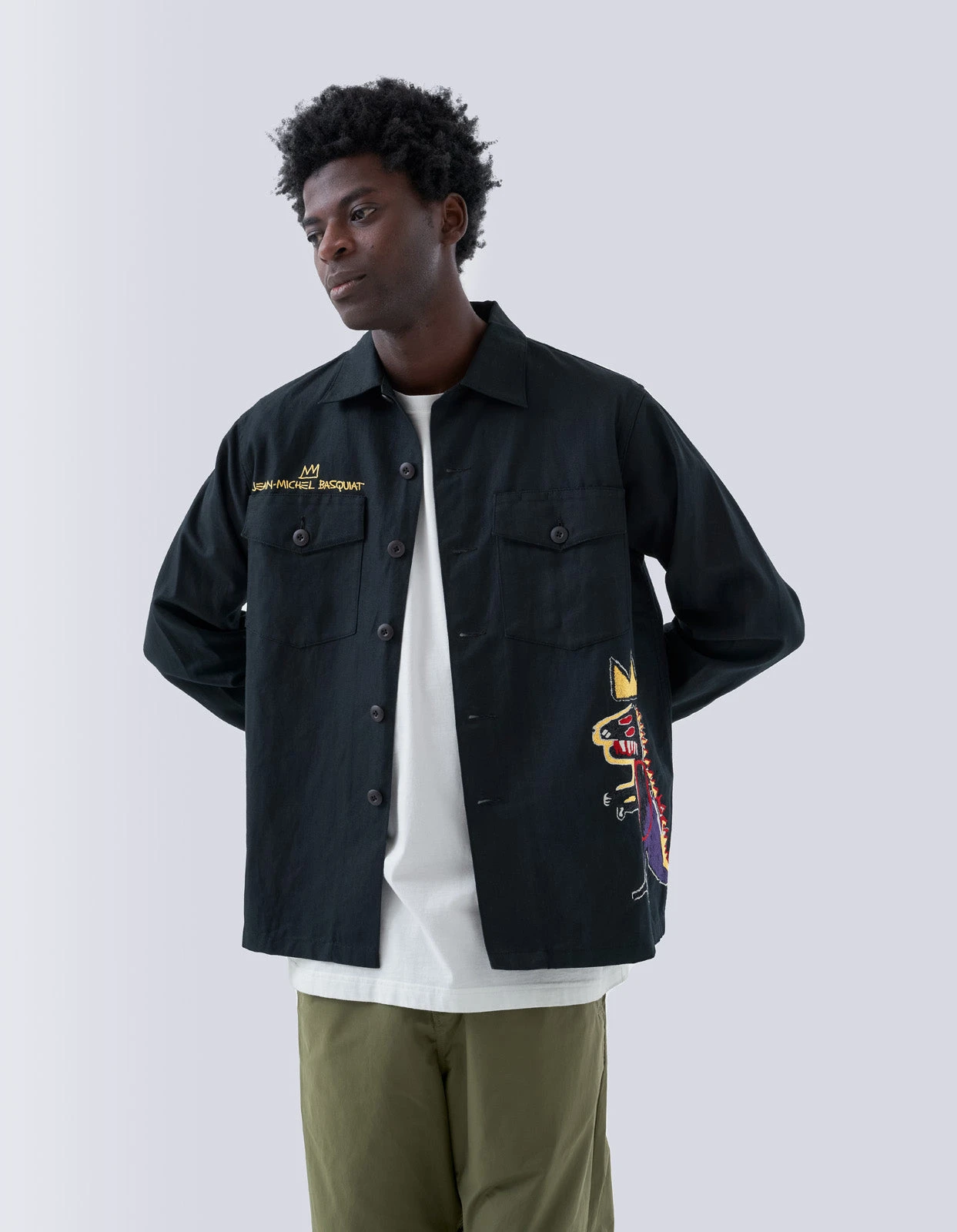 5124 Pez Dispenser Mil Shirt · Maharishi X Jean-Michel Basquiat Black 2 5124 Pez Dispenser Mil Shirt · Maharishi X Jean-Michel Basquiat Black - Image 2