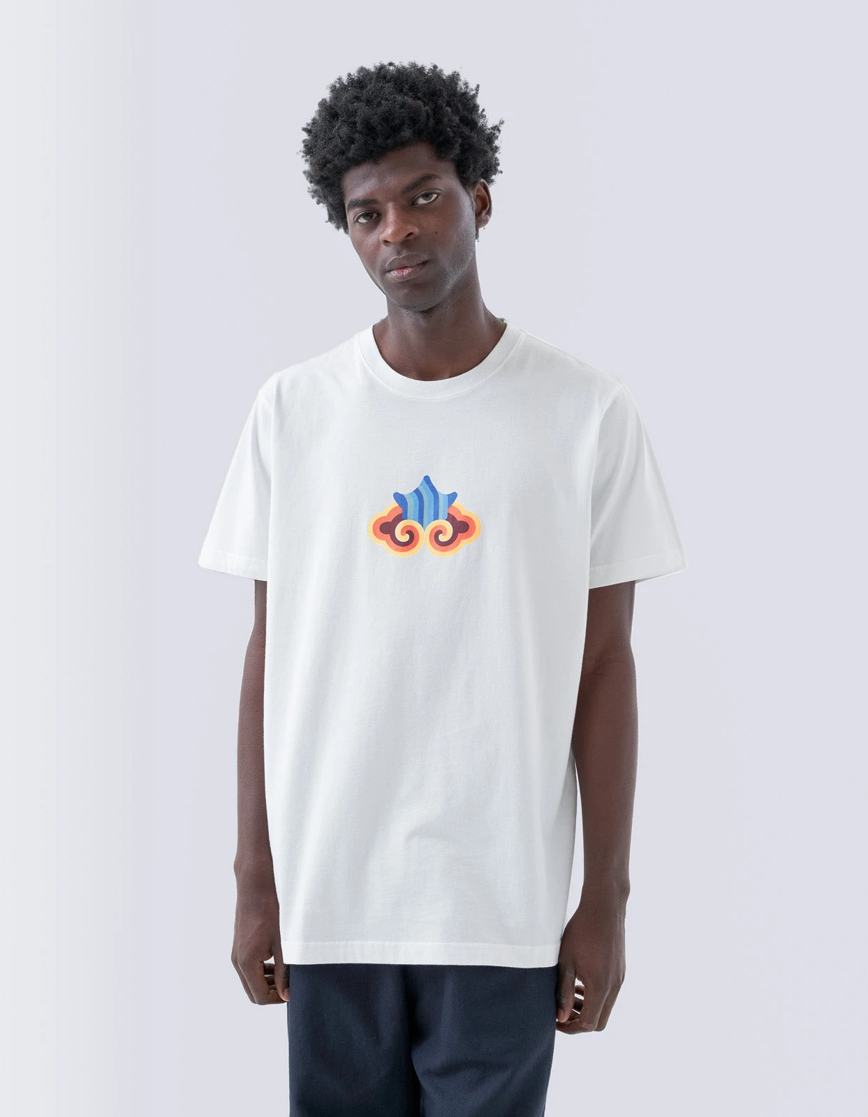 1265 Maharishi Cloud Temple T-Shirt White 2 1265 Maharishi Cloud Temple T-Shirt White - Image 2