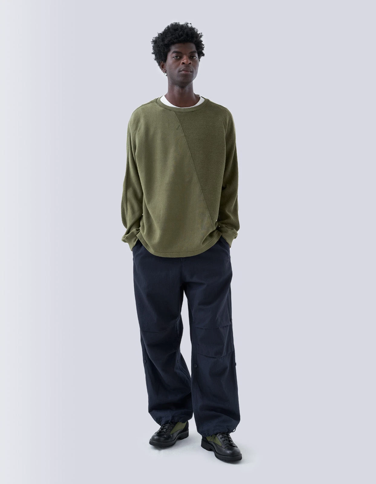 Maharishi 5001 Kesagiri Hemp Crew Sweat Olive OG-107F 5 Maharishi 5001 Kesagiri Hemp Crew Sweat Olive OG-107F - Image 5