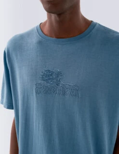 Maharishi 5019 30th Anniversary Dragon T-Shirt Subdued Blue 9 Maharishi 5019 30th Anniversary Dragon T-Shirt Subdued Blue -Maharishi Shop 071223 0343 2