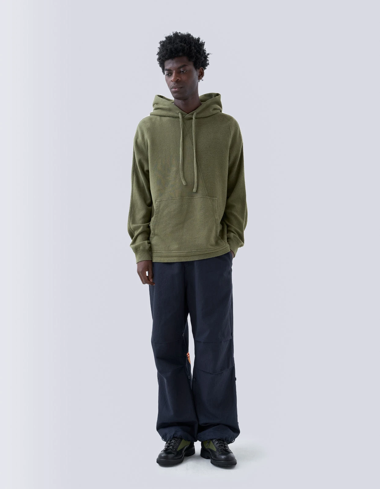 Maharishi 5002 Kesagiri Hemp Hooded Sweat Olive OG-107F 2 Maharishi 5002 Kesagiri Hemp Hooded Sweat Olive OG-107F - Image 2