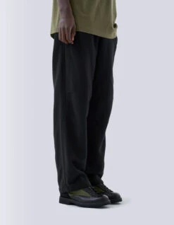 Maharishi 5006 Hemp Asym Loose Track Pants Black -Maharishi Shop 071223 0502