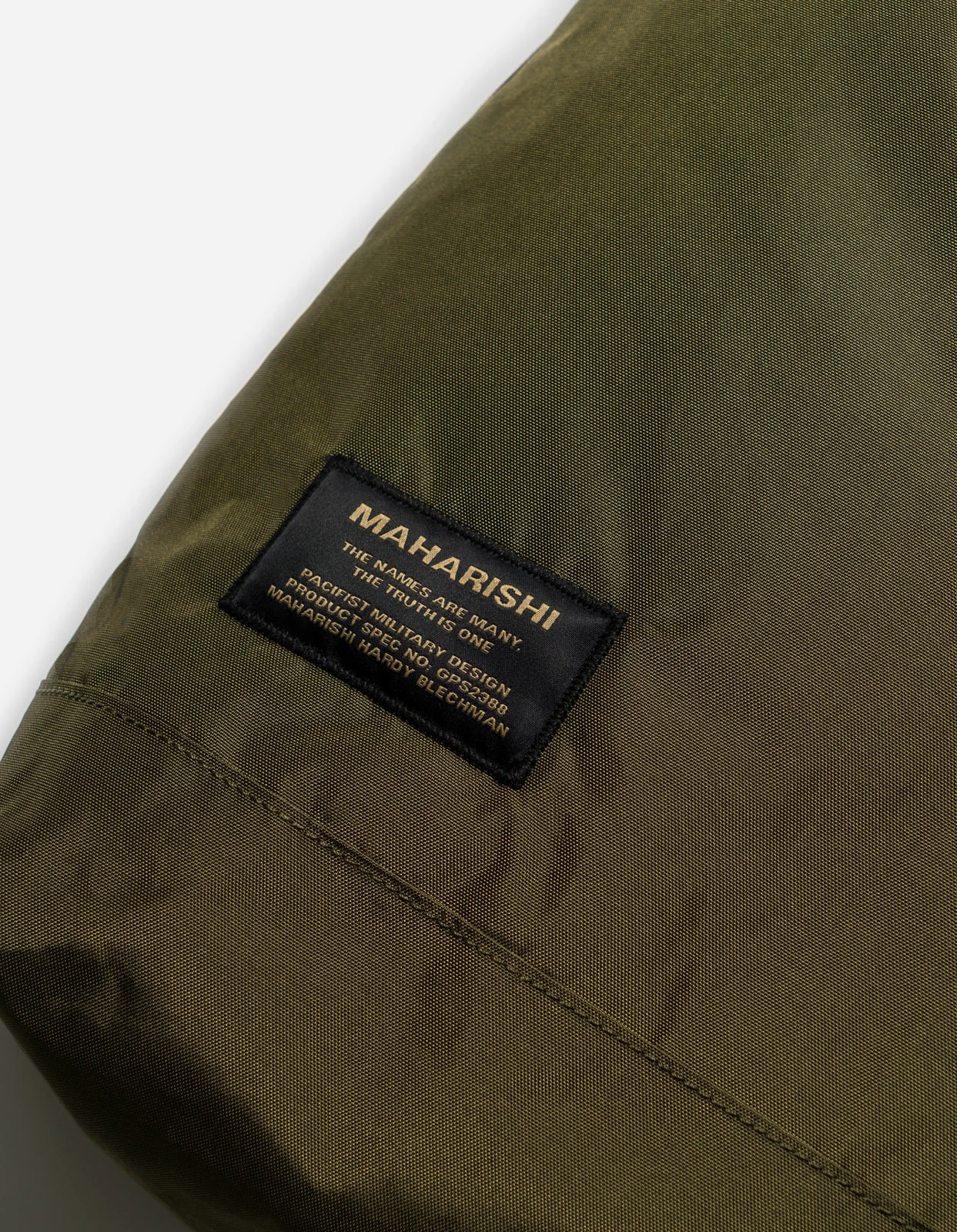 Maharishi 1113 Maha M.A.L.I.C.E. Monk Sling Bag Olive 7 Maharishi 1113 Maha M.A.L.I.C.E. Monk Sling Bag Olive - Image 7