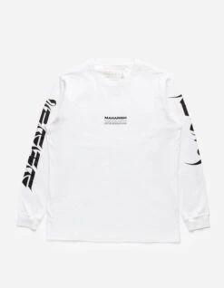 Maharishi 1255 Tibetan Sanskrit LS T-Shirt White