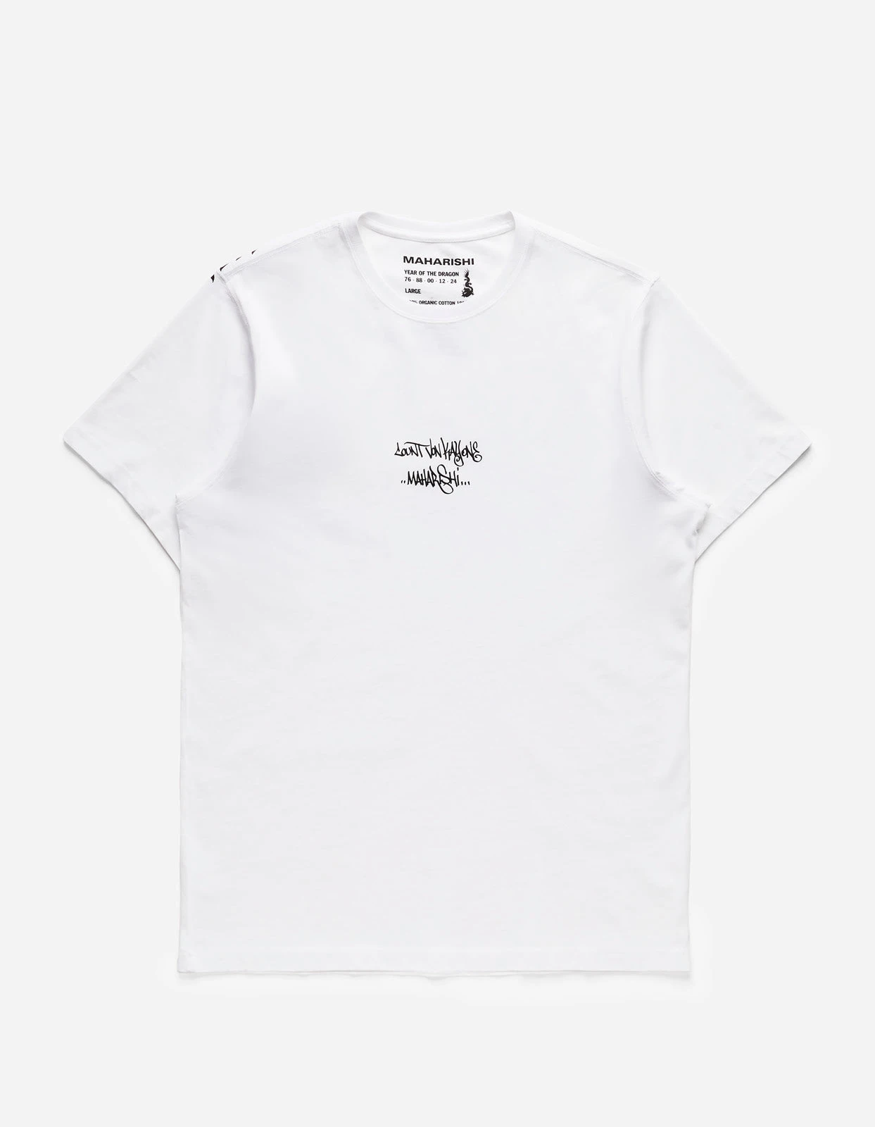 Maharishi 1256 Distorted Dragon T-Shirt · Guest Artist: Kay One White 6 Maharishi 1256 Distorted Dragon T-Shirt · Guest Artist: Kay One White - Image 6