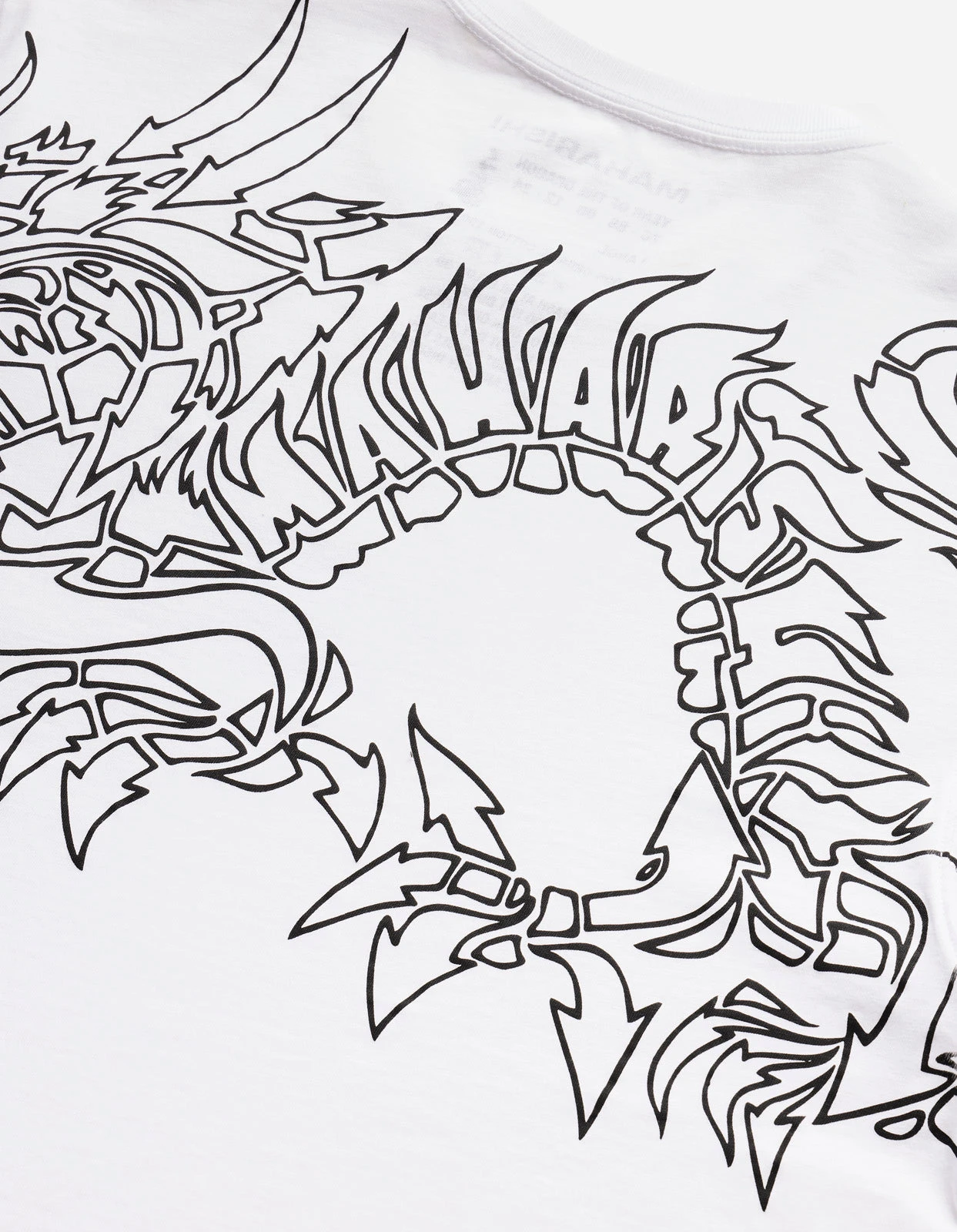 Maharishi 1256 Distorted Dragon T-Shirt · Guest Artist: Kay One White 8 Maharishi 1256 Distorted Dragon T-Shirt · Guest Artist: Kay One White - Image 8