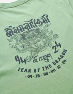 Maharishi 1258 Abundance Dragon Tour T-Shirt Bamboo Green -Maharishi Shop 1258 bamboogreen 30