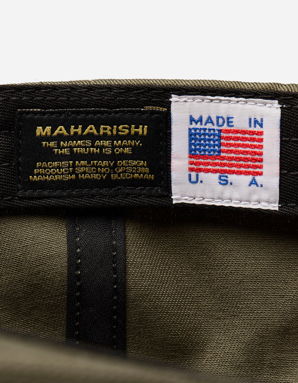 Maharishi 1262 Year Of The Dragon 6 Panel Cap Olive 2 Maharishi 1262 Year Of The Dragon 6 Panel Cap Olive - Image 2