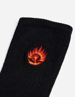 Maharishi 1264 Micro Dragon Sport Sock 3 Pack Black/Black/Black -Maharishi Shop 1264 black 50