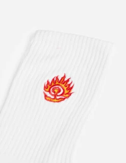 Maharishi 1264 Micro Dragon Sport Sock 3 Pack White/White/White -Maharishi Shop 1264 white 50