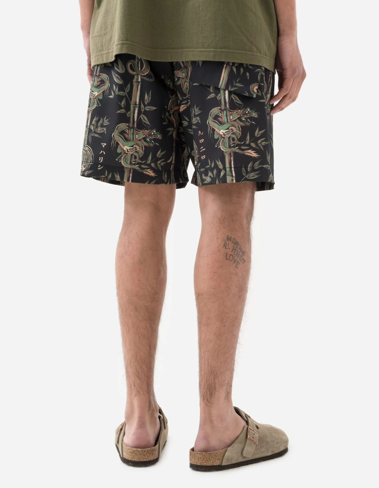 Maharishi 1272 Dragon Bamboo Swim Shorts Black 3 Maharishi 1272 Dragon Bamboo Swim Shorts Black - Image 3