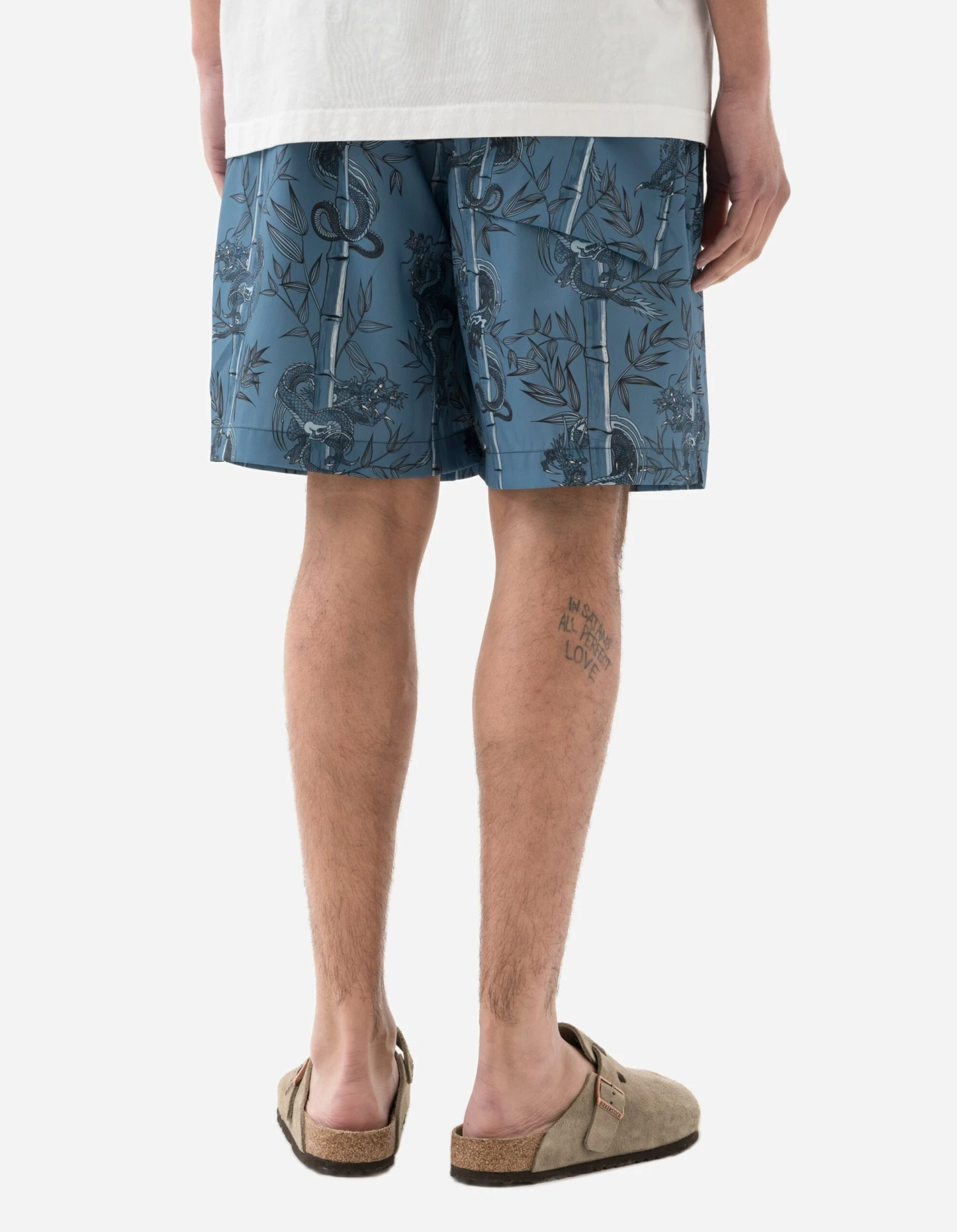 Maharishi 1272 Dragon Bamboo Swim Shorts Subdued Blue 3 Maharishi 1272 Dragon Bamboo Swim Shorts Subdued Blue - Image 3