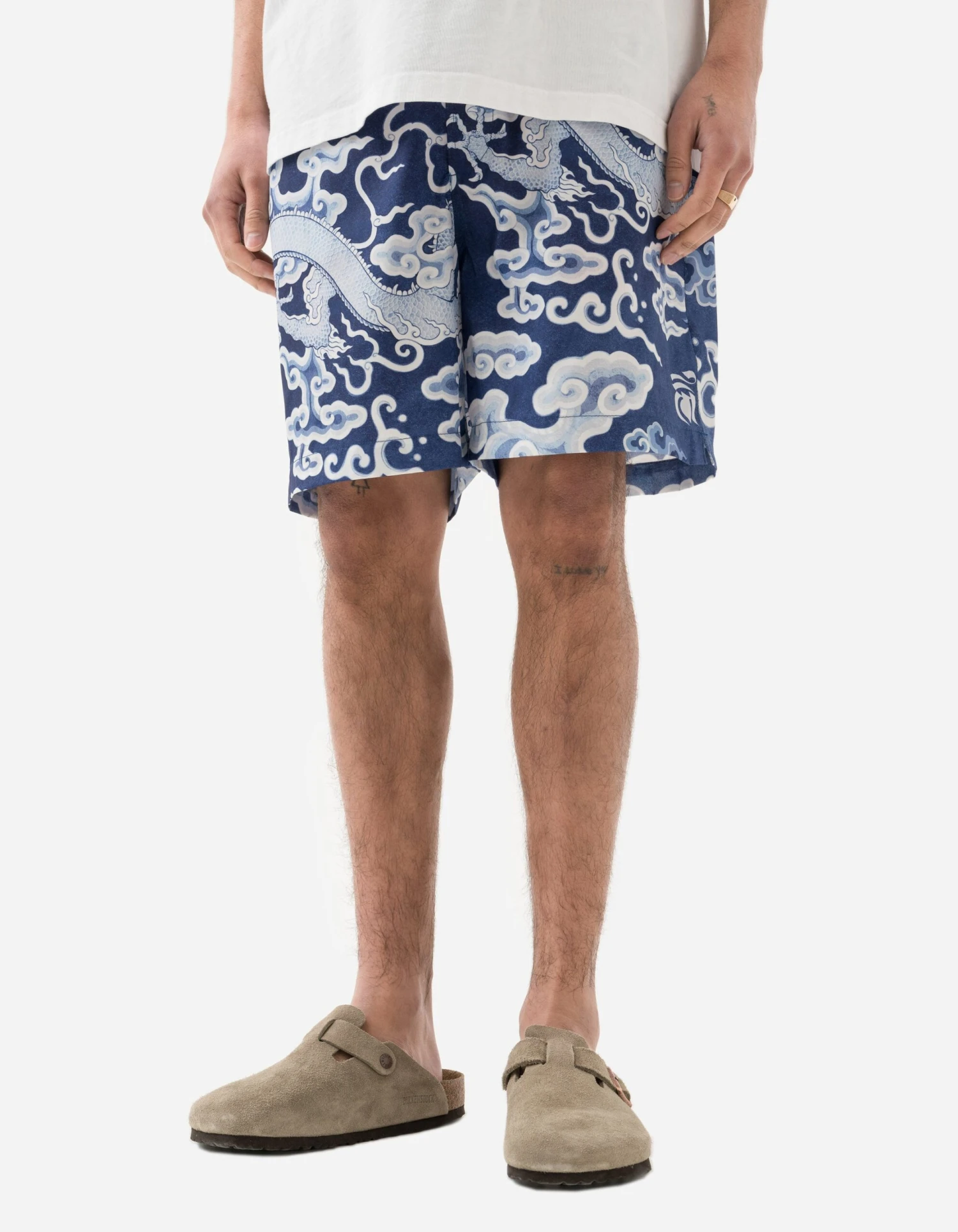 Maharishi 1273 Cloud Dragon Swim Shorts Navy 2 Maharishi 1273 Cloud Dragon Swim Shorts Navy - Image 2