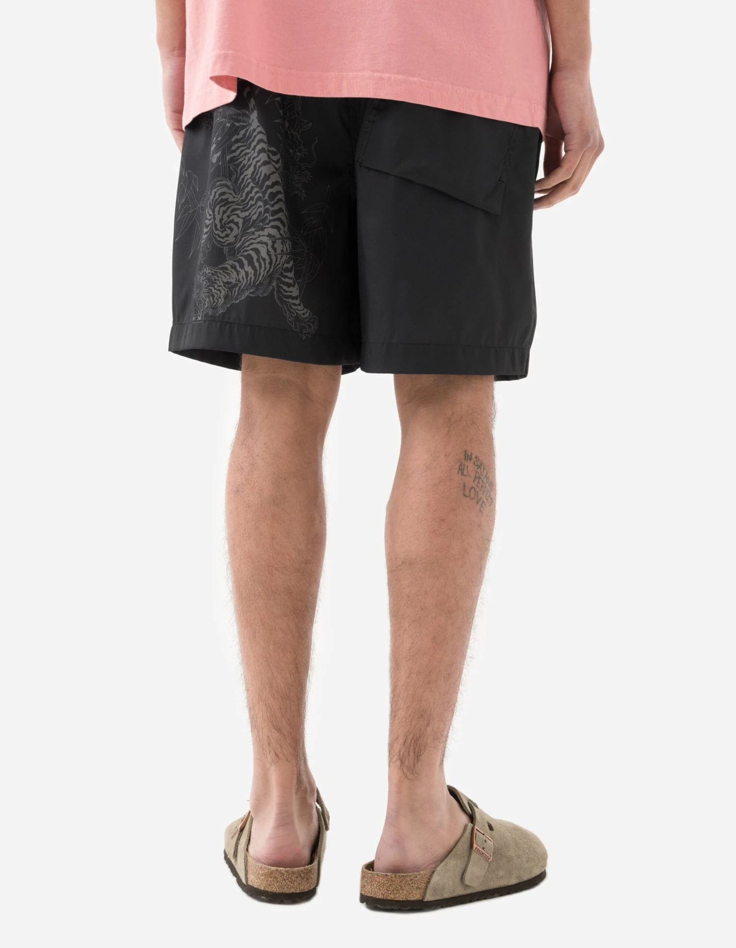 Maharishi 1274 Bamboo Tiger Swim Shorts Black 3 Maharishi 1274 Bamboo Tiger Swim Shorts Black - Image 3