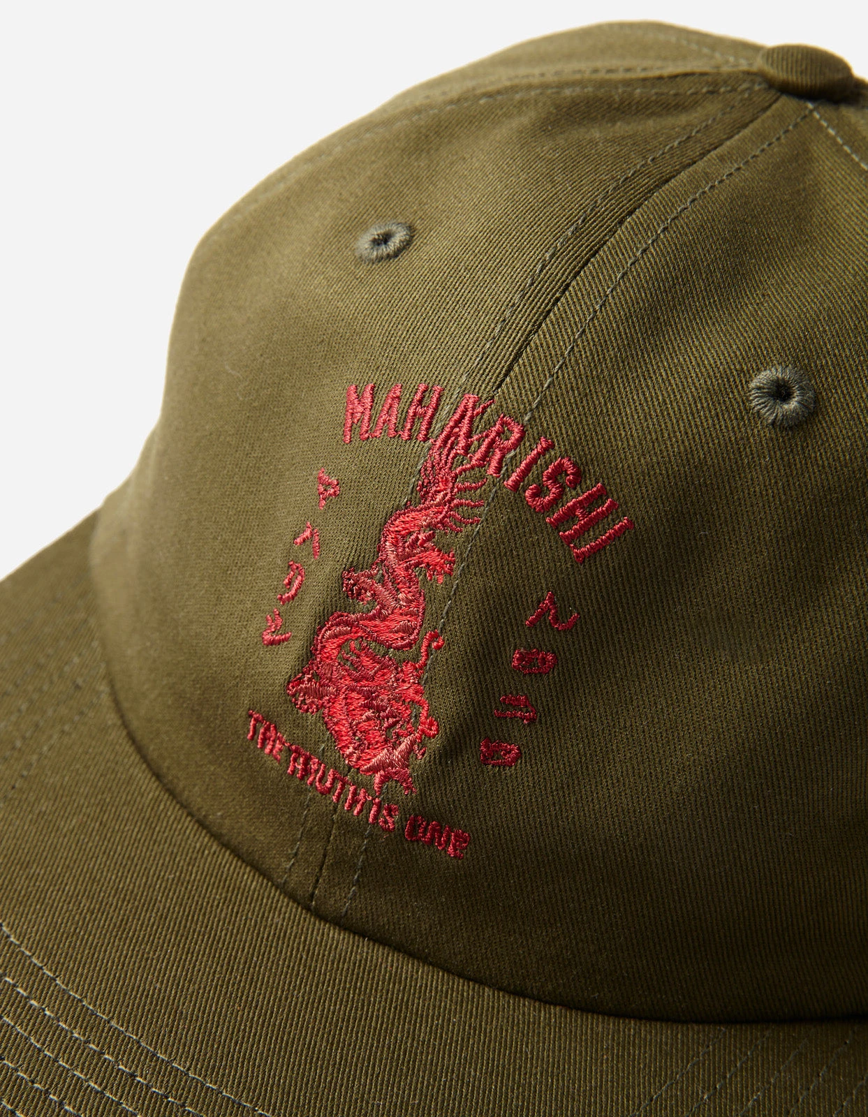 Maharishi 1276 Dragon Anniversary Cap Olive 3 Maharishi 1276 Dragon Anniversary Cap Olive - Image 3