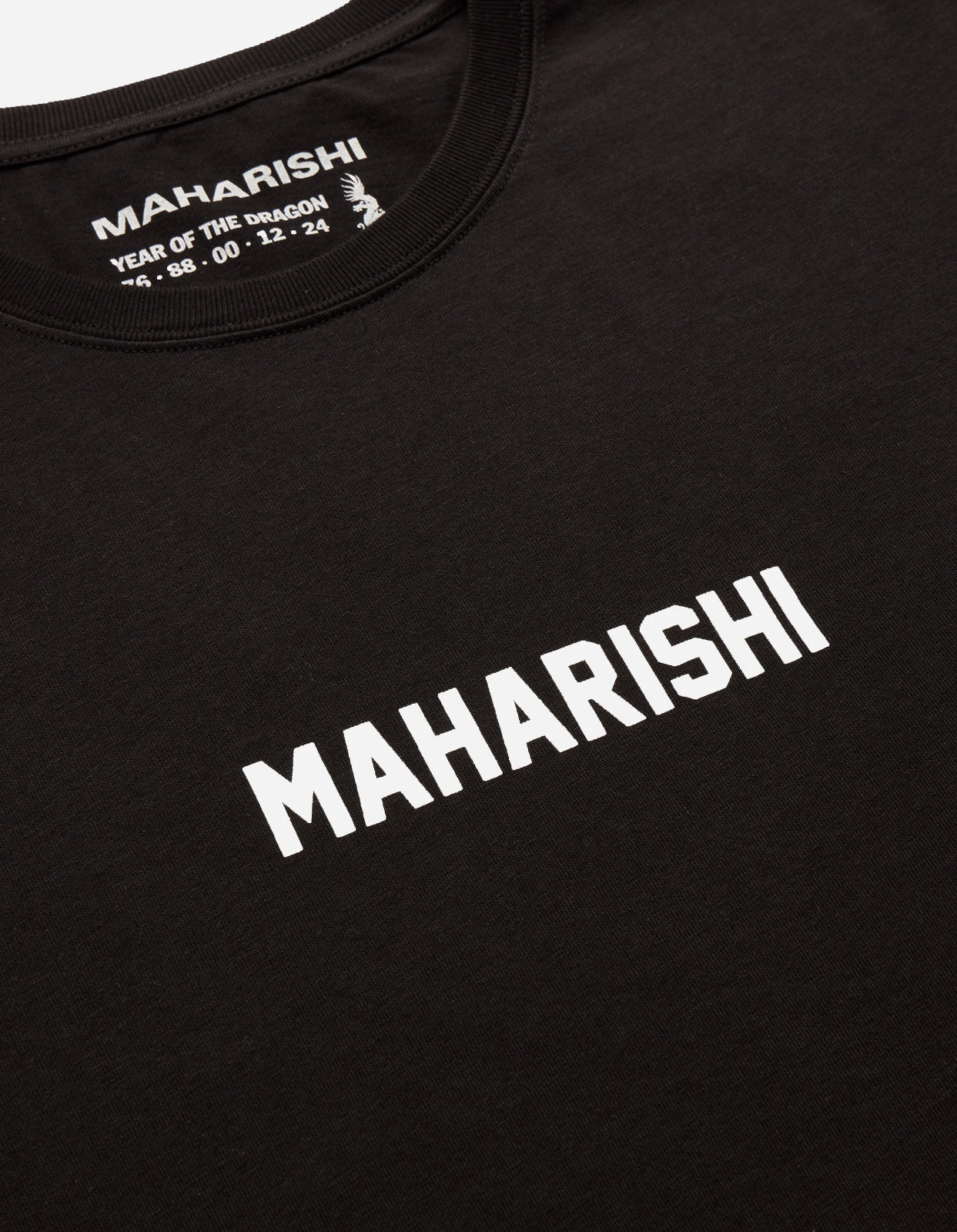 Maharishi 1277 Woodblock Dragon L/S T-Shirt Black 7 Maharishi 1277 Woodblock Dragon L/S T-Shirt Black - Image 7
