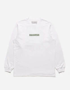 Maharishi 1277 Woodblock Dragon L/S T-Shirt White 13 Maharishi 1277 Woodblock Dragon L/S T-Shirt White -Maharishi Shop 1277 white 10 Green