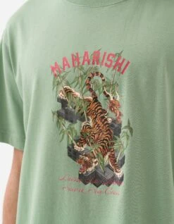 Maharishi 1280 Take Tora T-Shirt Bamboo Green 8 Maharishi 1280 Take Tora T-Shirt Bamboo Green -Maharishi Shop 1280 bamboo 60