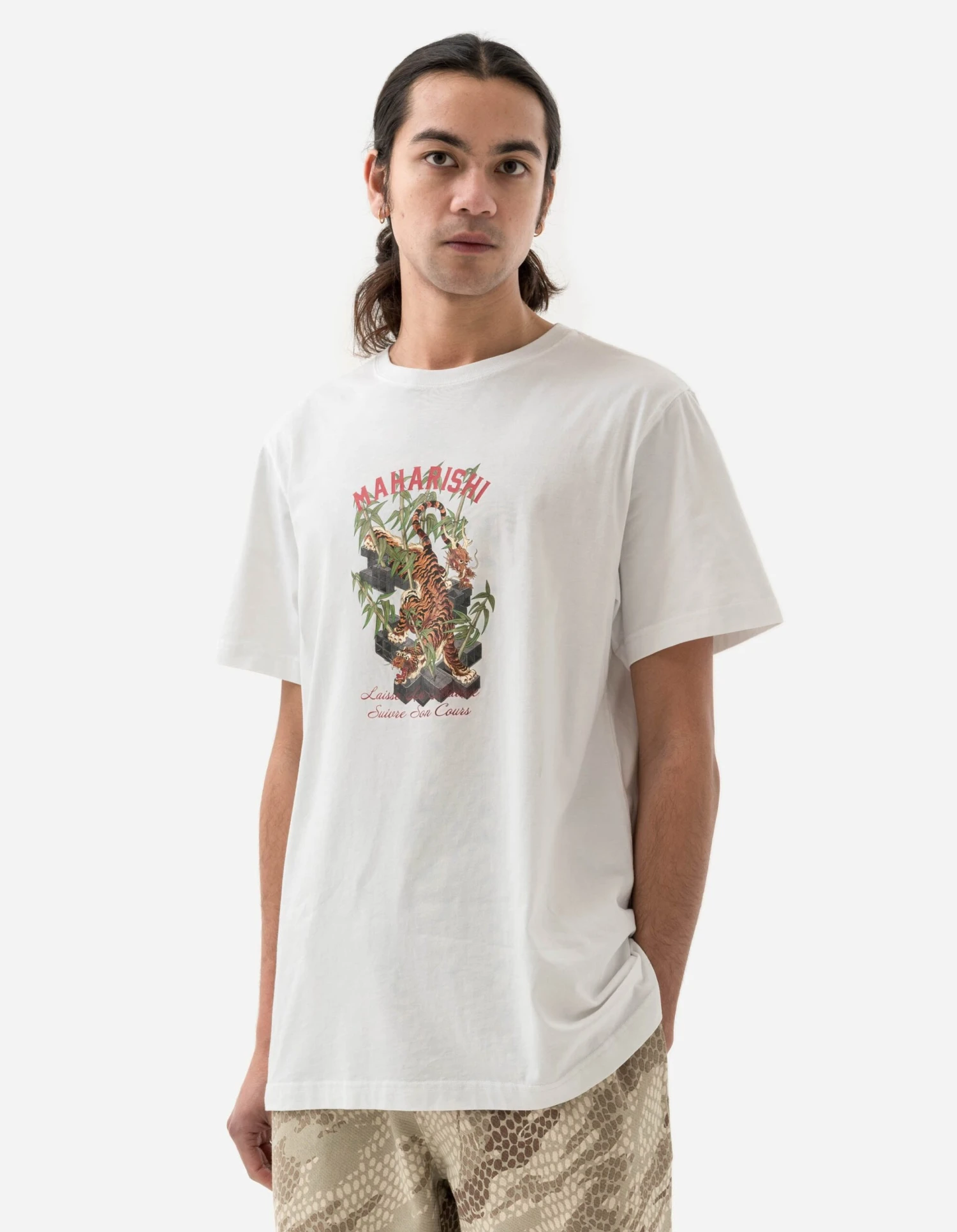Maharishi 1280 Take Tora T-Shirt White 2 Maharishi 1280 Take Tora T-Shirt White - Image 2