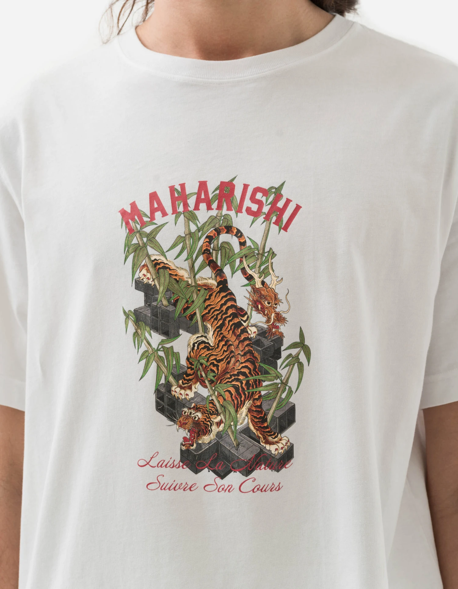 Maharishi 1280 Take Tora T-Shirt White 3 Maharishi 1280 Take Tora T-Shirt White - Image 3