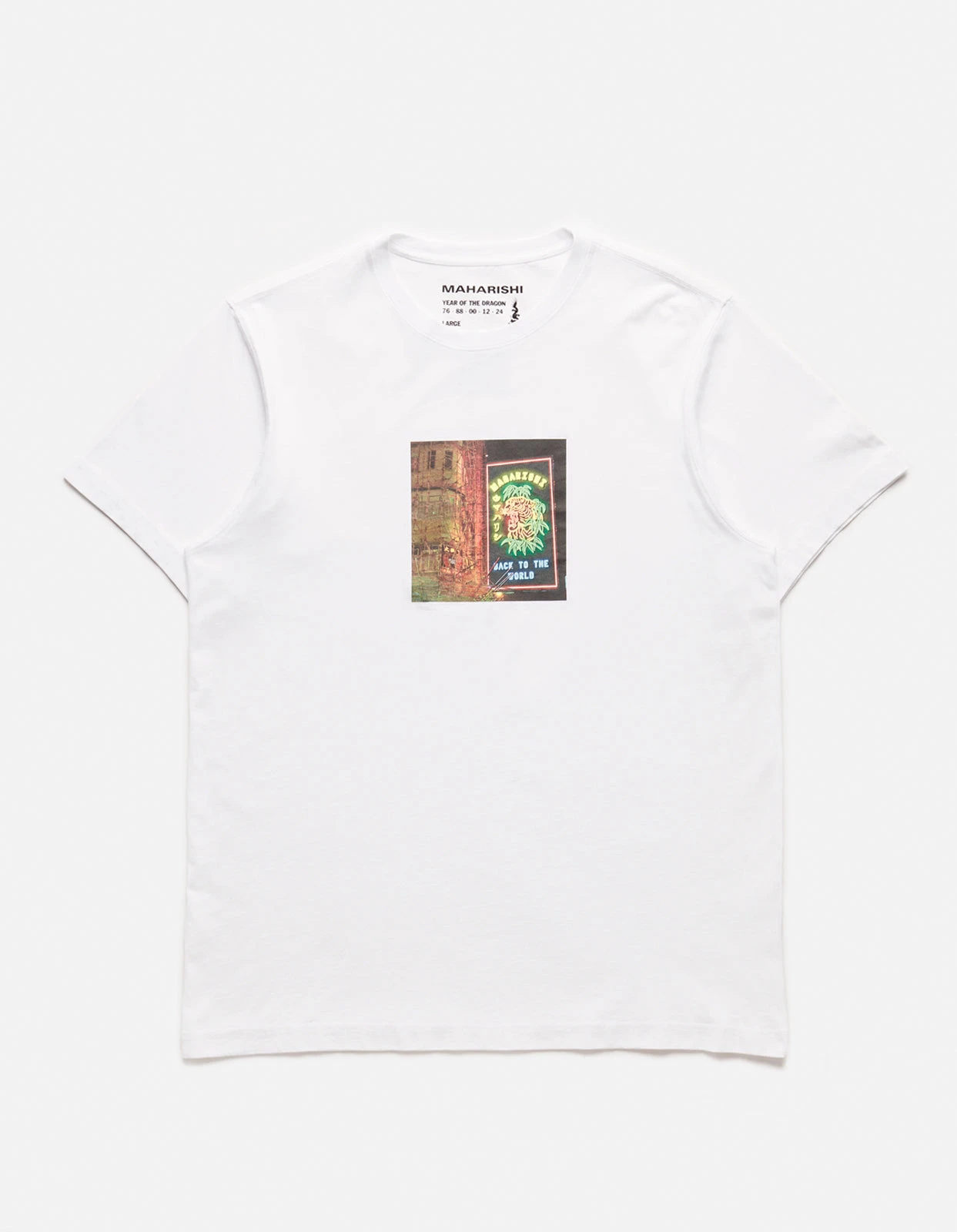 Maharishi 1281 Neon Tiger T-Shirt White 1 Maharishi 1281 Neon Tiger T-Shirt White