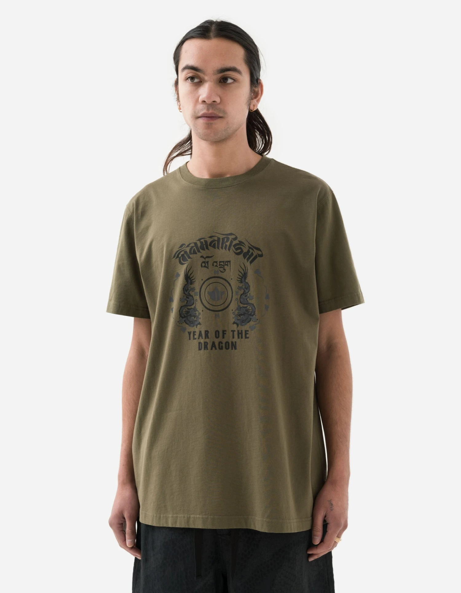 Maharishi 1293 Dragon Anniversary T-Shirt Olive OG-107F 2 Maharishi 1293 Dragon Anniversary T-Shirt Olive OG-107F - Image 2