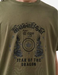 Maharishi 1293 Dragon Anniversary T-Shirt Olive OG-107F 7 Maharishi 1293 Dragon Anniversary T-Shirt Olive OG-107F -Maharishi Shop 1293 olive 60