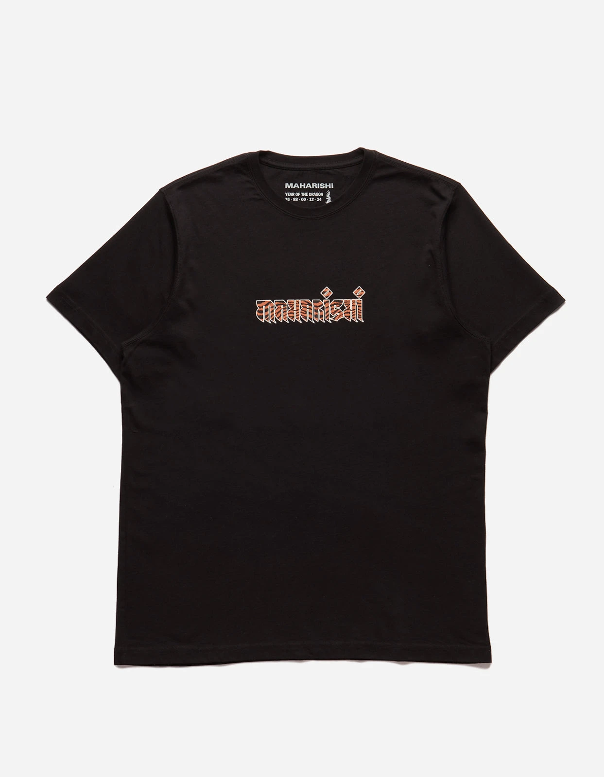 Maharishi 1296 Tiger Fur Calligraphy T-Shirt Black 1 Maharishi 1296 Tiger Fur Calligraphy T-Shirt Black