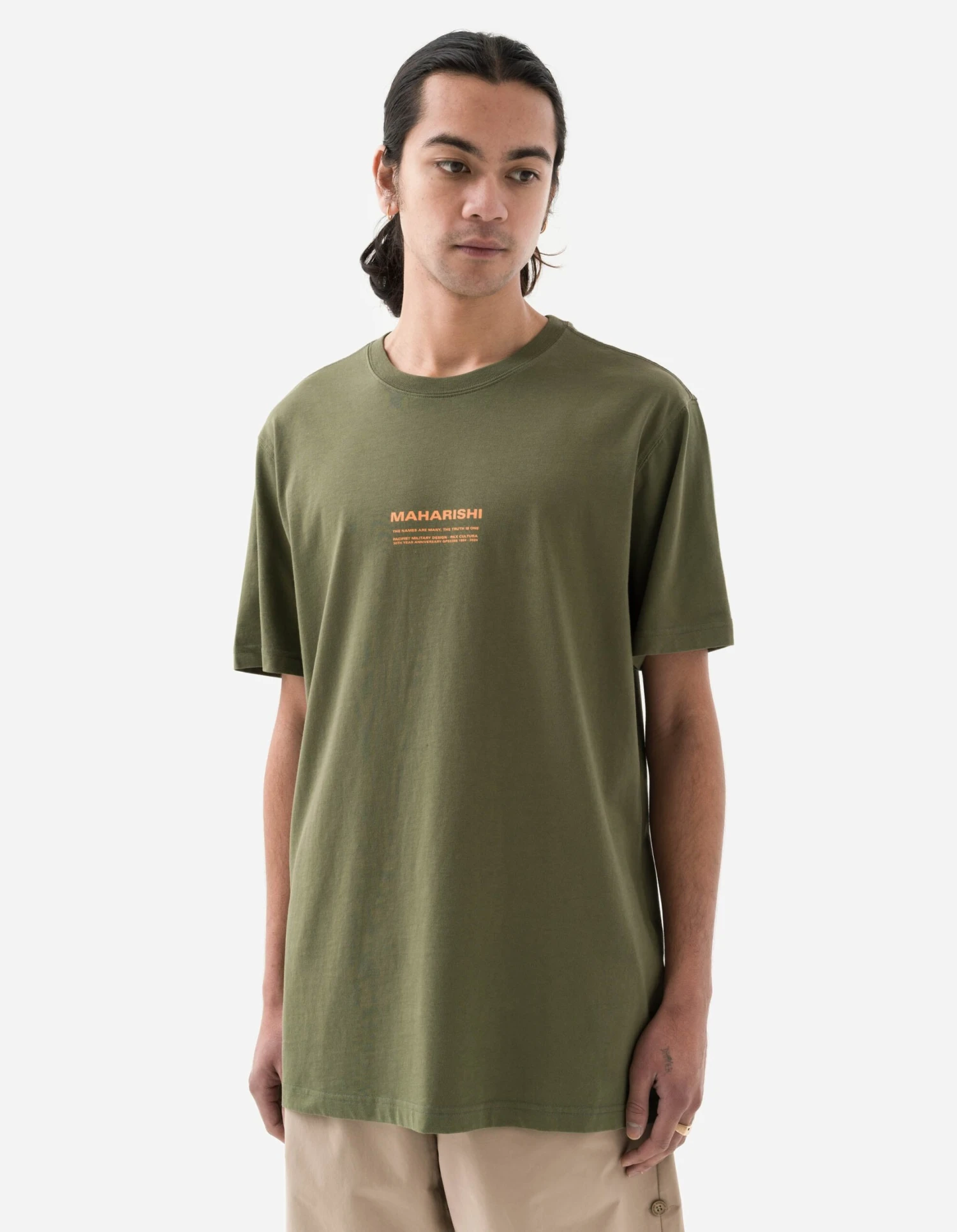 Maharishi 1306 30th Anniversary Aum T-Shirt Olive 2 Maharishi 1306 30th Anniversary Aum T-Shirt Olive - Image 2