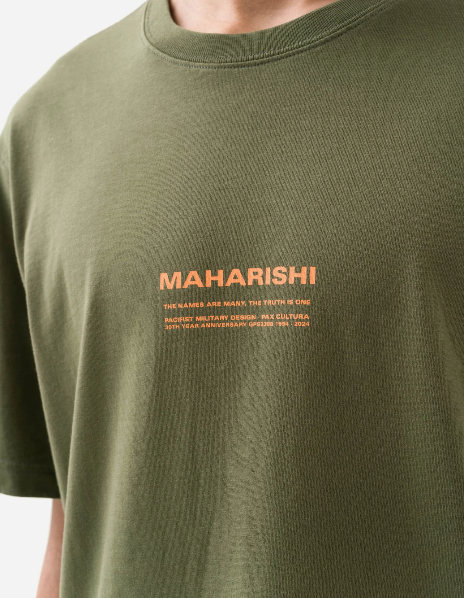 Maharishi 1306 30th Anniversary Aum T-Shirt Olive 4 Maharishi 1306 30th Anniversary Aum T-Shirt Olive - Image 4