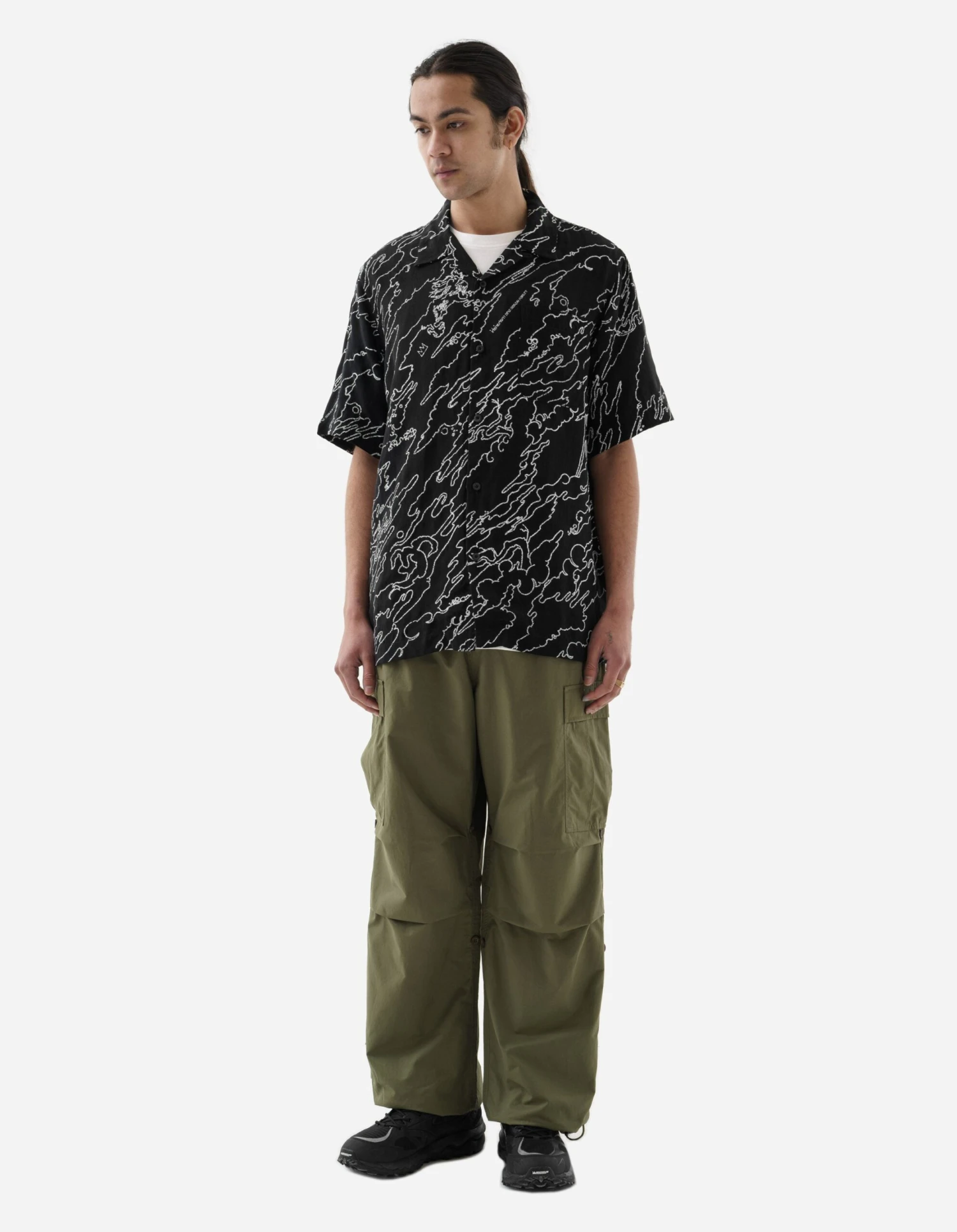 Maharishi 1312 Maha Basquiat Camo Shirt Black 4 Maharishi 1312 Maha Basquiat Camo Shirt Black - Image 4