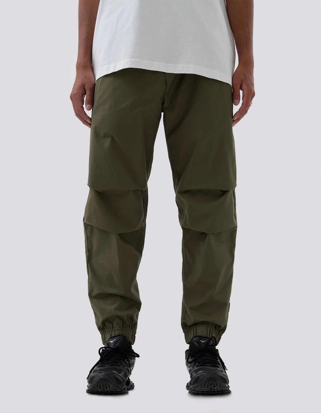 Maharishi 4050 Asym Track Pants Olive OG-107F 2 Maharishi 4050 Asym Track Pants Olive OG-107F - Image 2