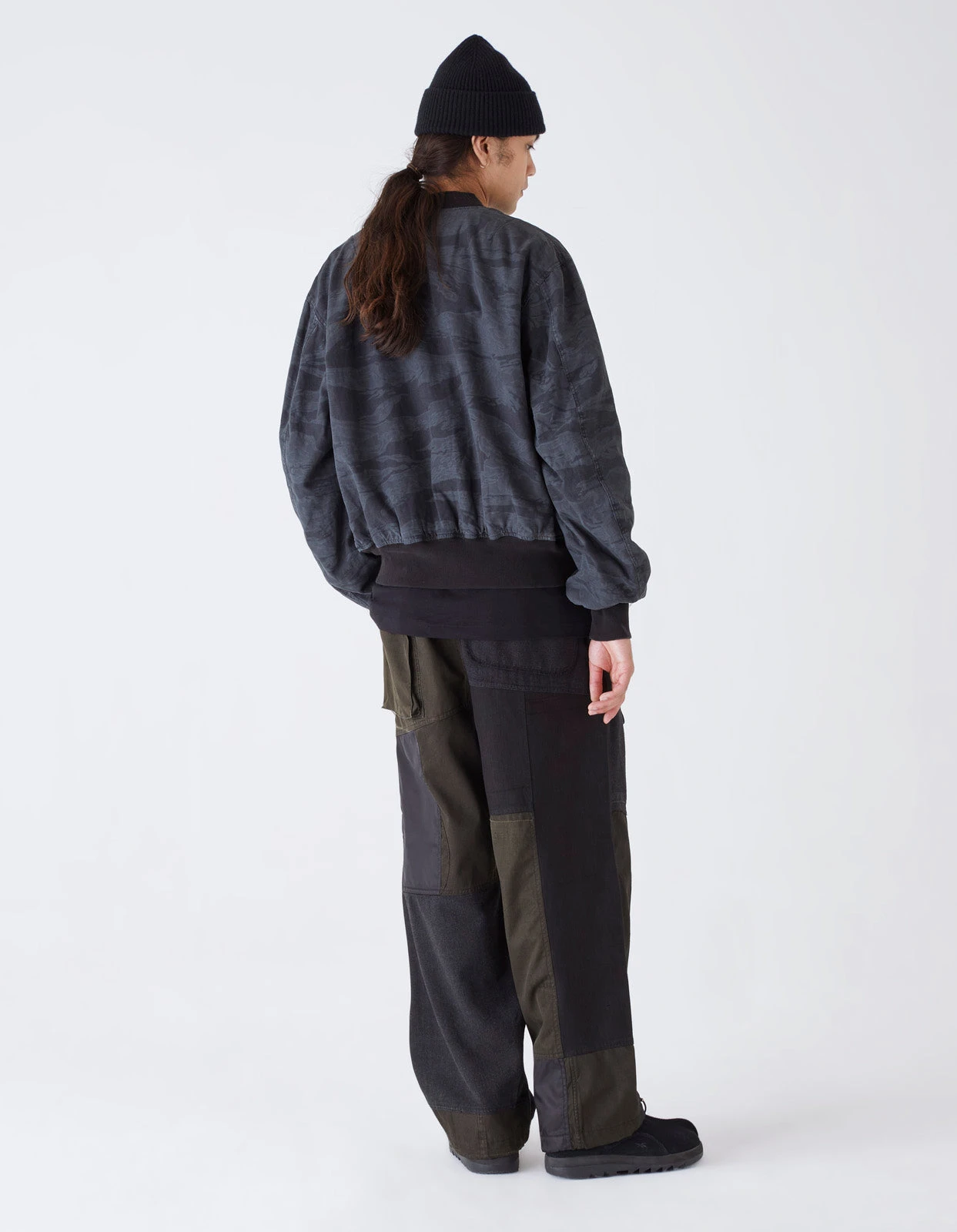 Maharishi 4277 Upcycled M65 Loose Cargo Pants Black O/D 10 Maharishi 4277 Upcycled M65 Loose Cargo Pants Black O/D - Image 10