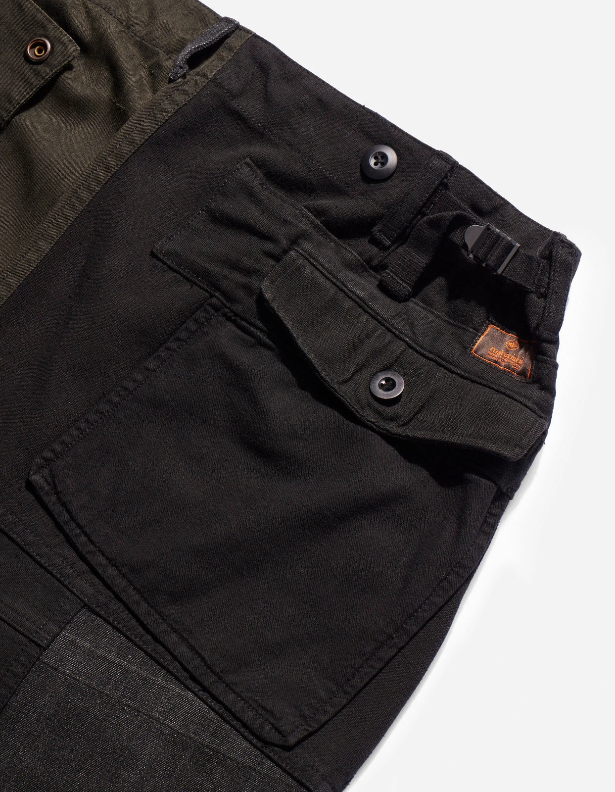 Maharishi 4277 Upcycled M65 Loose Cargo Pants Black O/D 12 Maharishi 4277 Upcycled M65 Loose Cargo Pants Black O/D - Image 12