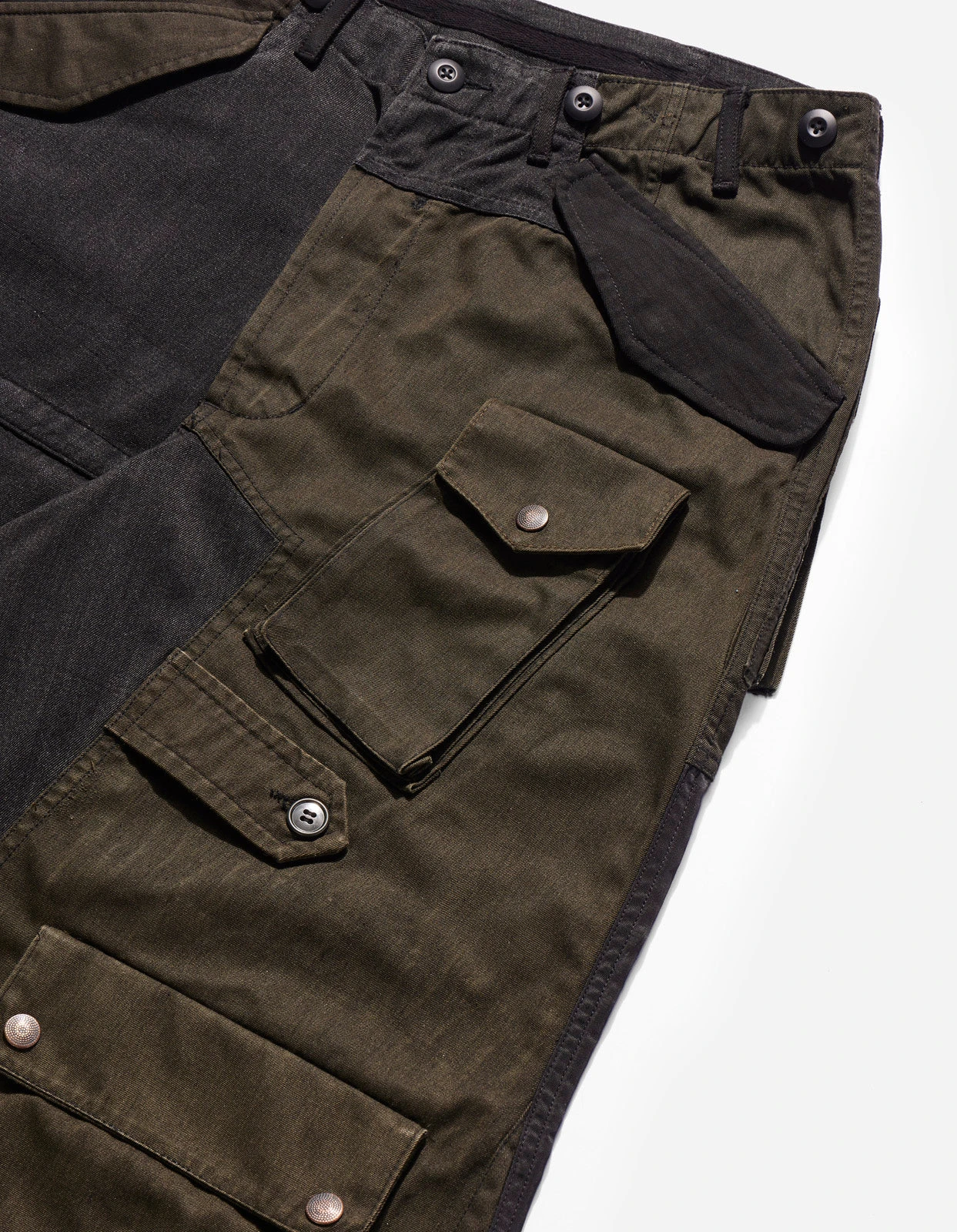 Maharishi 4277 Upcycled M65 Loose Cargo Pants Black O/D 13 Maharishi 4277 Upcycled M65 Loose Cargo Pants Black O/D - Image 13