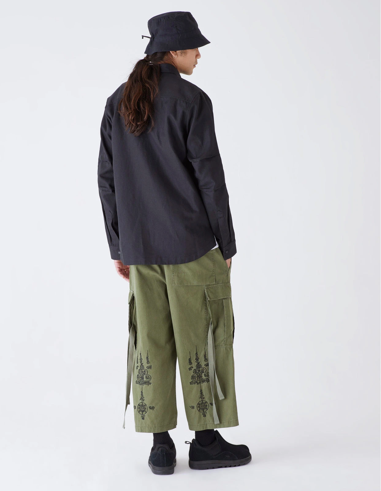 Maharishi 7028 MILTYPE Organic Custom Shirt Black 3 Maharishi 7028 MILTYPE Organic Custom Shirt Black - Image 3