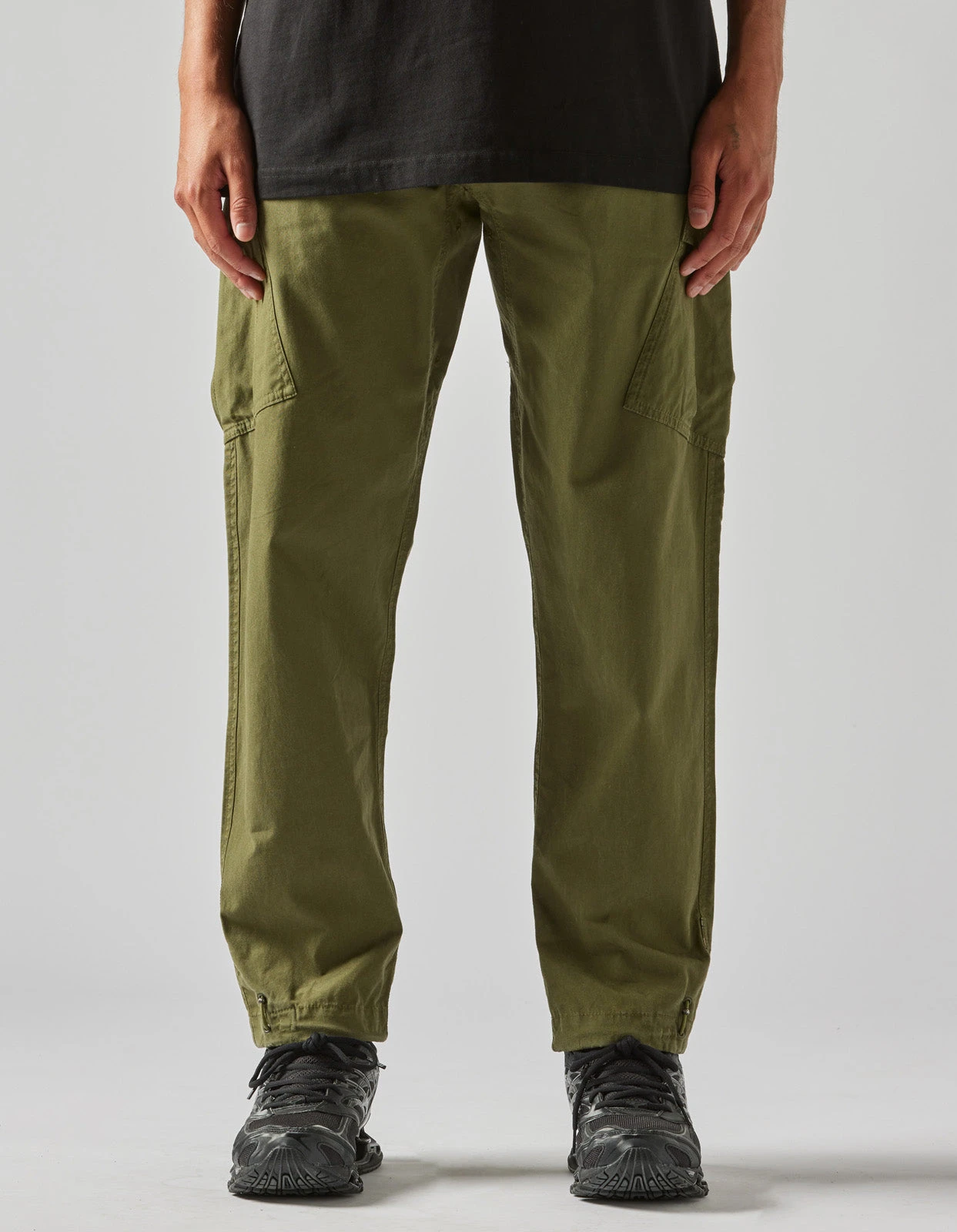 Maharishi 4514 Cargo Track Pants Olive OG-107F 2 Maharishi 4514 Cargo Track Pants Olive OG-107F - Image 2