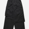 Maharishi 4588 Asym Cargo Hakama Pants Black