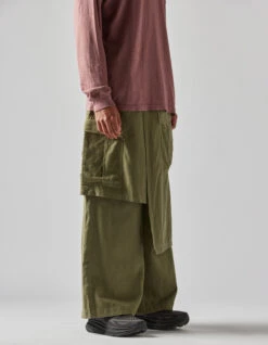 Maharishi 4588 Asym Cargo Hakama Pants Olive OG-107F -Maharishi Shop 4588 olive 60
