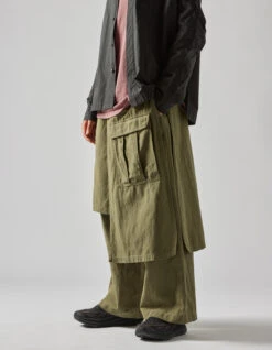 Maharishi 4588 Asym Cargo Hakama Pants Olive OG-107F -Maharishi Shop 4588 olive 80