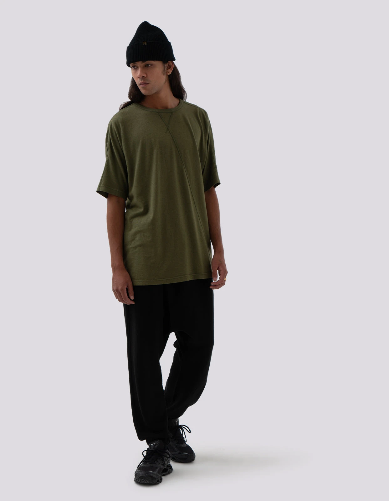 Maharishi 5000 Kesagiri Hemp Oversized T-Shirt Olive OG-107F 2 Maharishi 5000 Kesagiri Hemp Oversized T-Shirt Olive OG-107F - Image 2