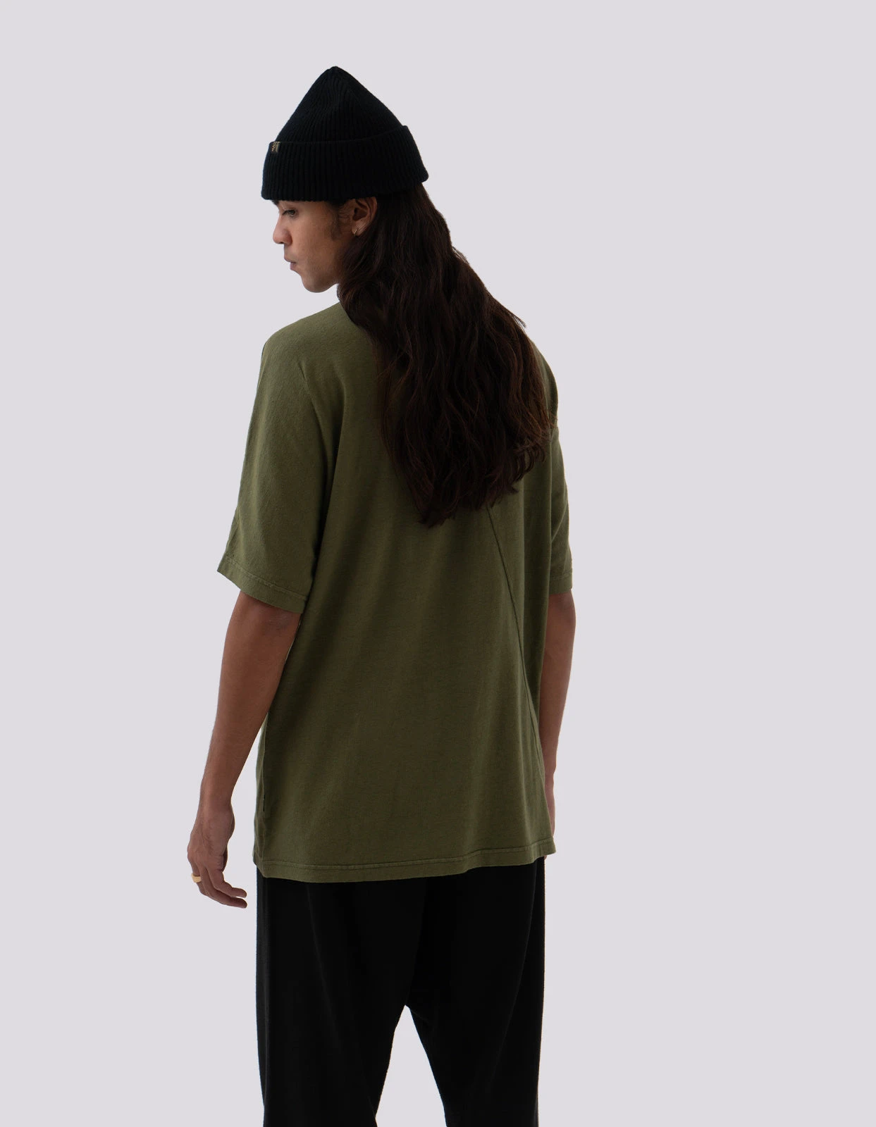 Maharishi 5000 Kesagiri Hemp Oversized T-Shirt Olive OG-107F 5 Maharishi 5000 Kesagiri Hemp Oversized T-Shirt Olive OG-107F - Image 5