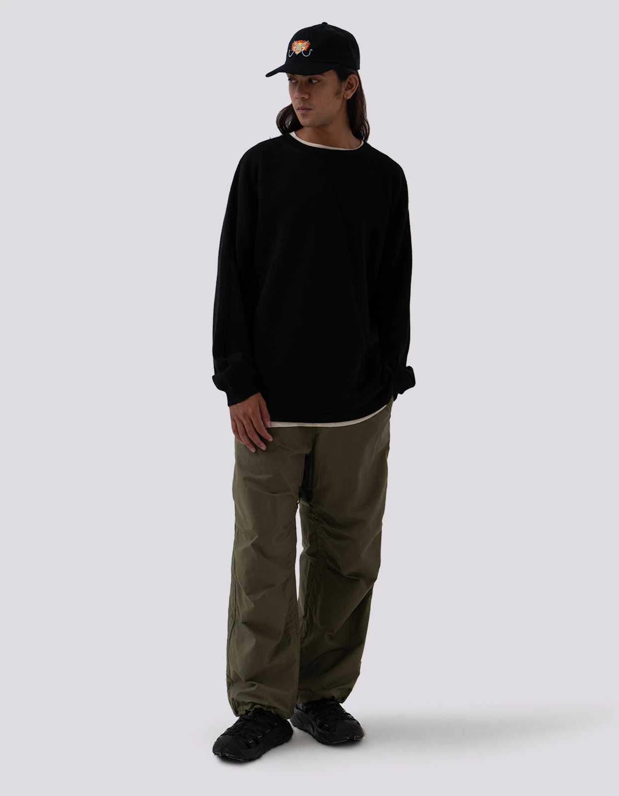 Maharishi 5001 Kesagiri Hemp Crew Sweat Black BLK-108F 2 Maharishi 5001 Kesagiri Hemp Crew Sweat Black BLK-108F - Image 2