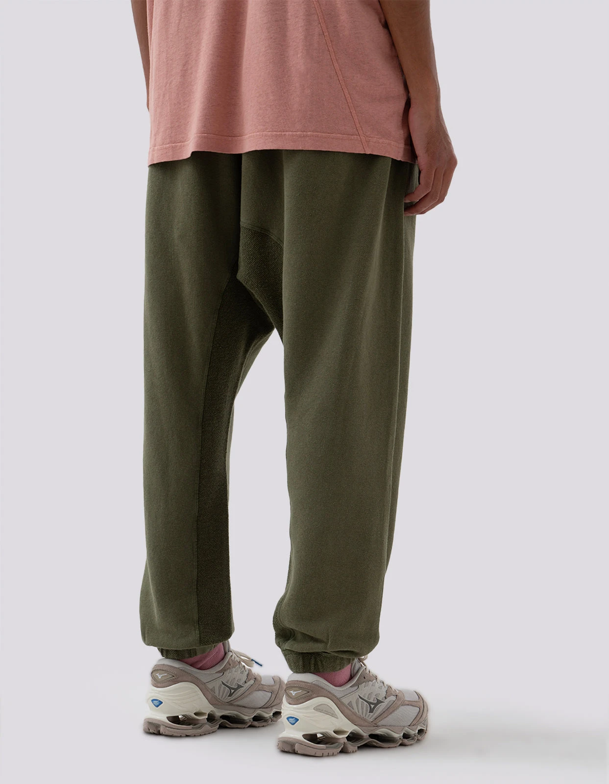 Maharishi 5003 Kesagiri Hemp Low Sweatpants Olive OG-107F 4 Maharishi 5003 Kesagiri Hemp Low Sweatpants Olive OG-107F - Image 4